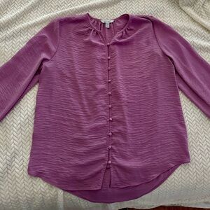 Beautiful purple Calvin Klein lavender long sleeves blouse